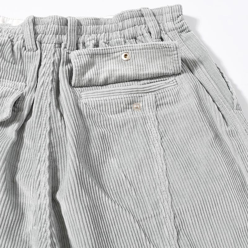 CORDUROY PONDERING PANTS -SKY GREY-