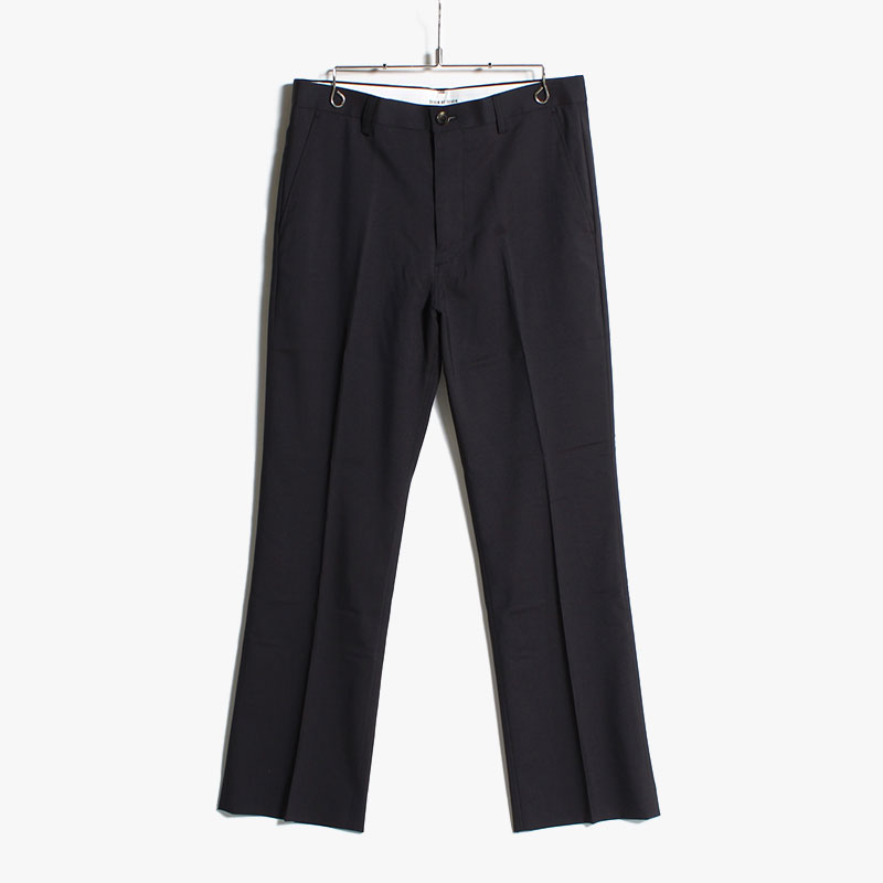 FLARE TROUSERS -NAVY-