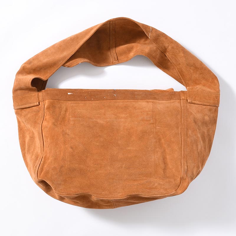 EXCLUSIVE LEATHER SHOULDER BAG -BROWN-