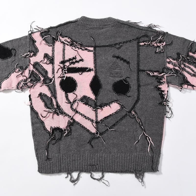 FREEDOM DISTRESSED KNIT -GRAYZ-