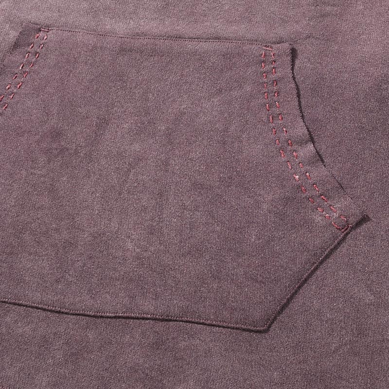 BAMBOO COTTON FRENCH TERRY CREW NECK -PURPLE-