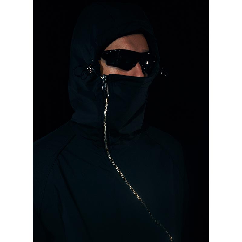 BALACLAVA S.W. HOODIE REV -BLACK-