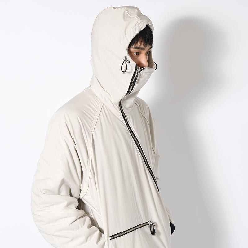 BALACLAVA S.W. HOODIE REV -OATMEAL-