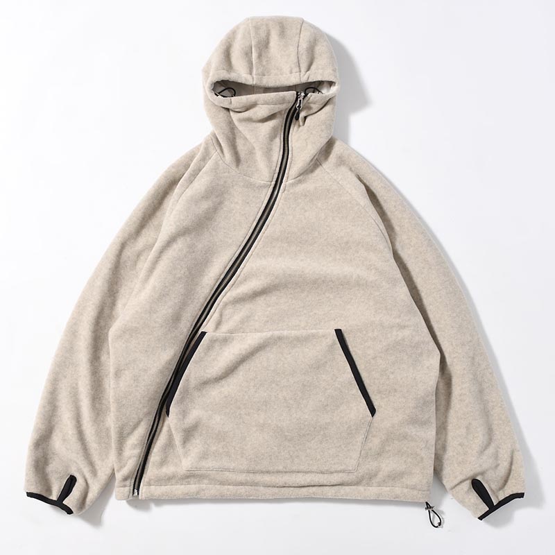 BALACLAVA S.W. HOODIE REV -OATMEAL-