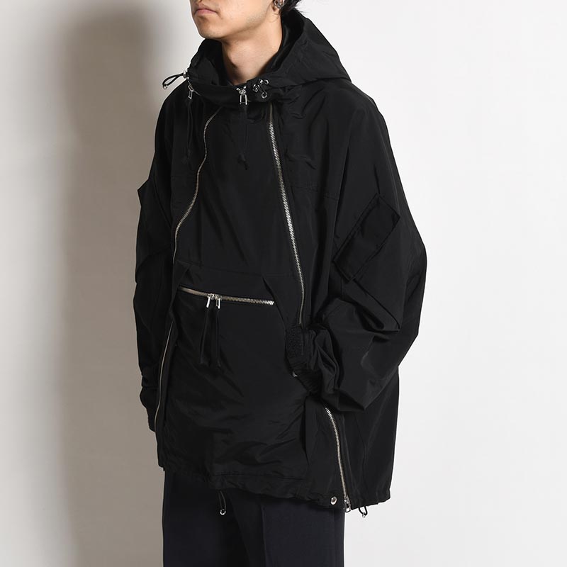 DIAG PARKA -BLACK-