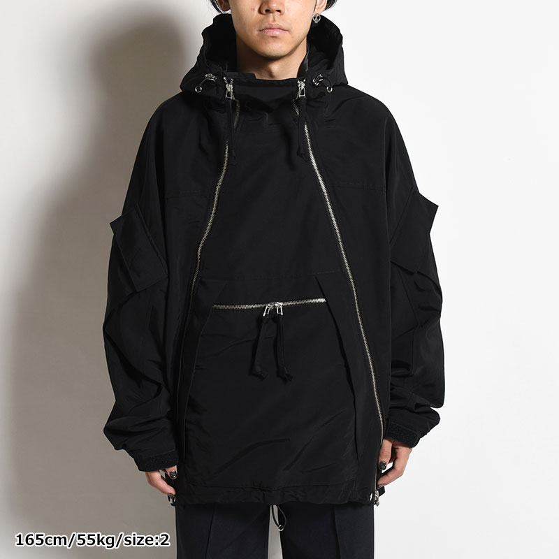 DIAG PARKA -BLACK-