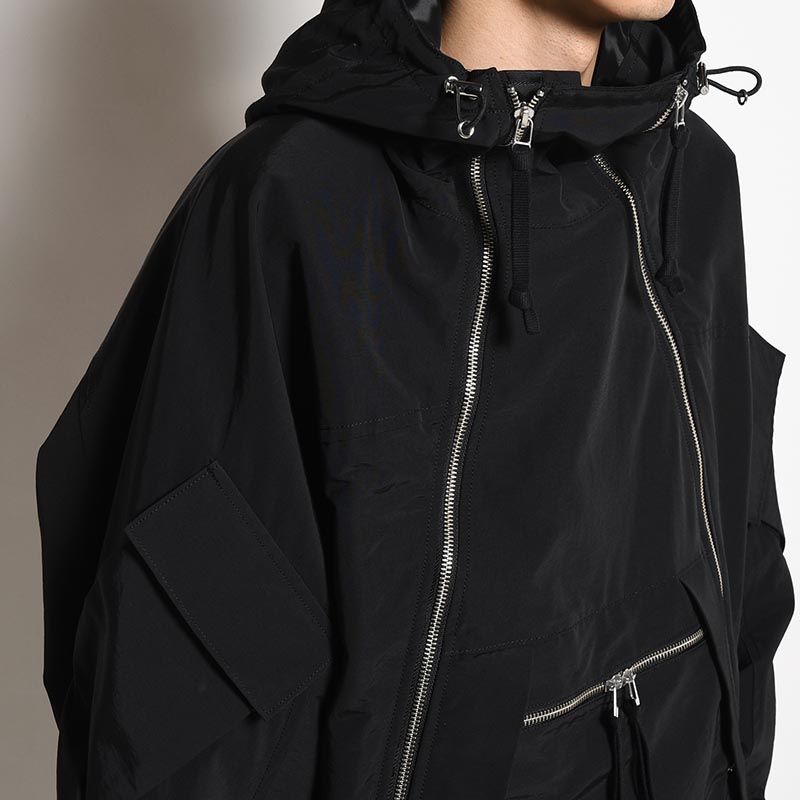 DIAG PARKA -BLACK-