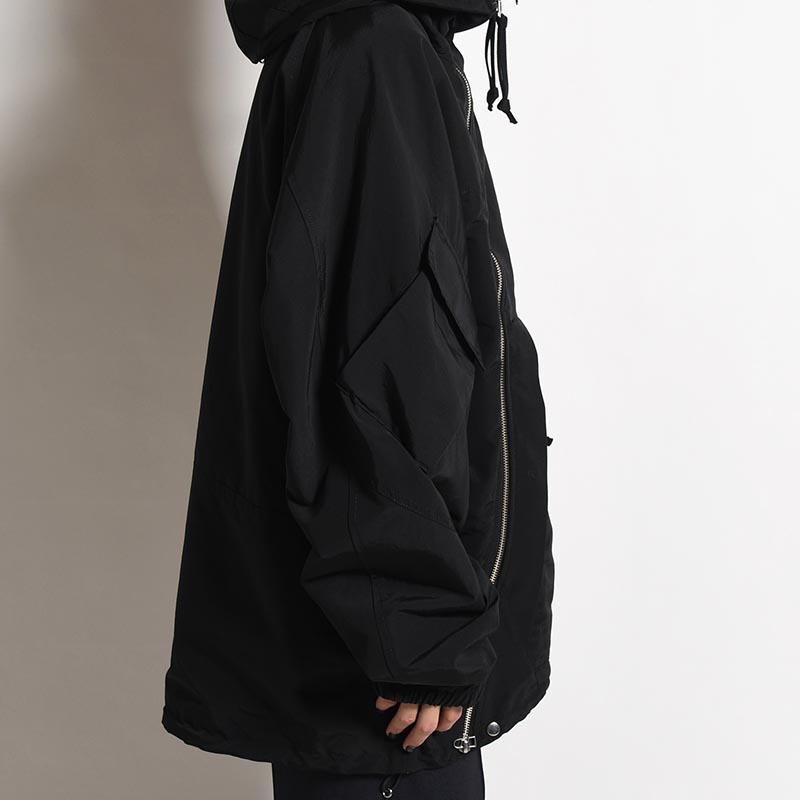 DIAG PARKA -BLACK-