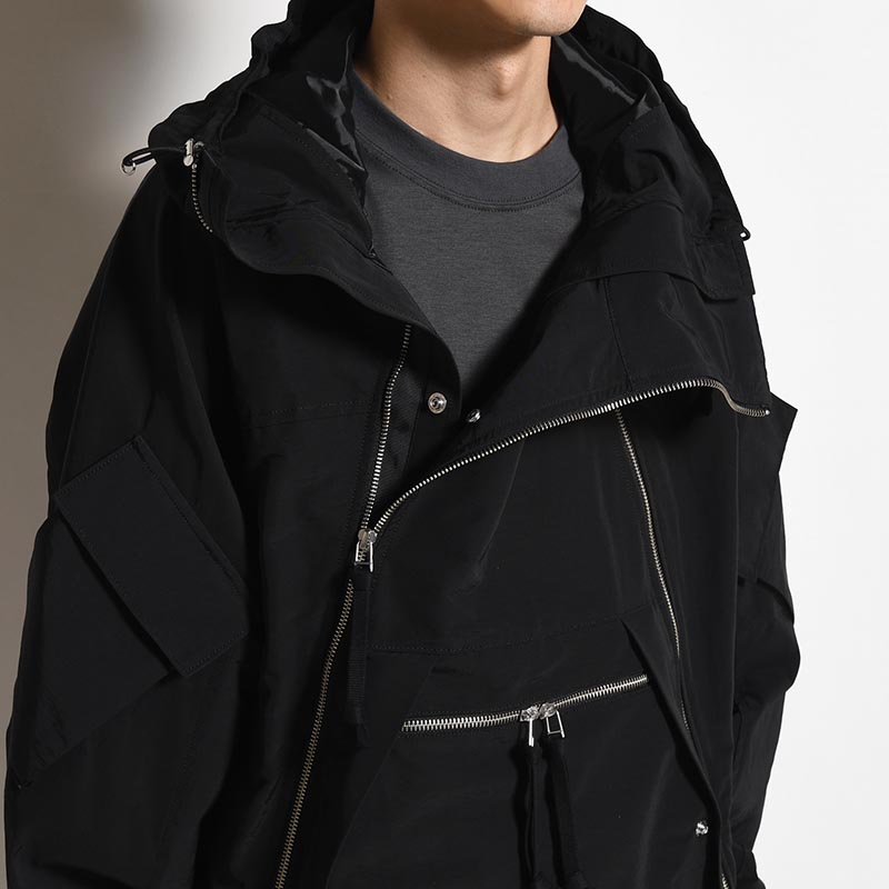 DIAG PARKA -BLACK-