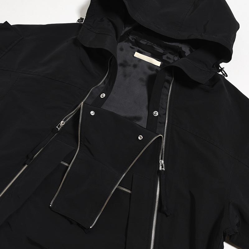 DIAG PARKA -BLACK-