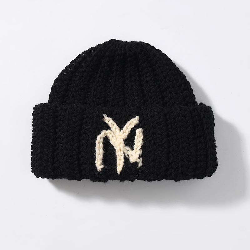 BEANIE HAT NY -BLACK-