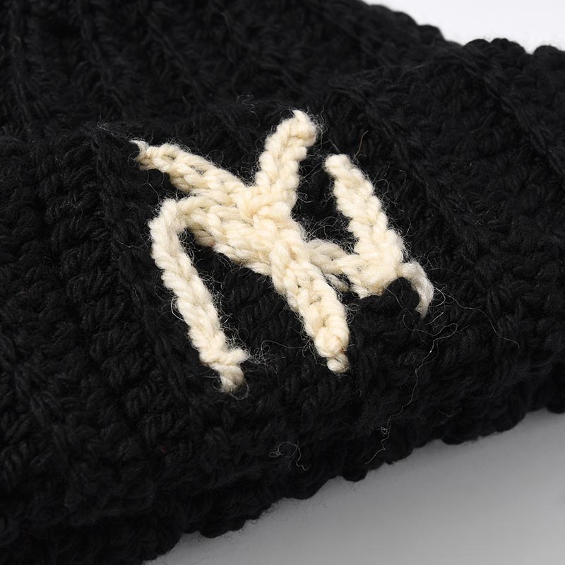 BEANIE HAT NY -BLACK-