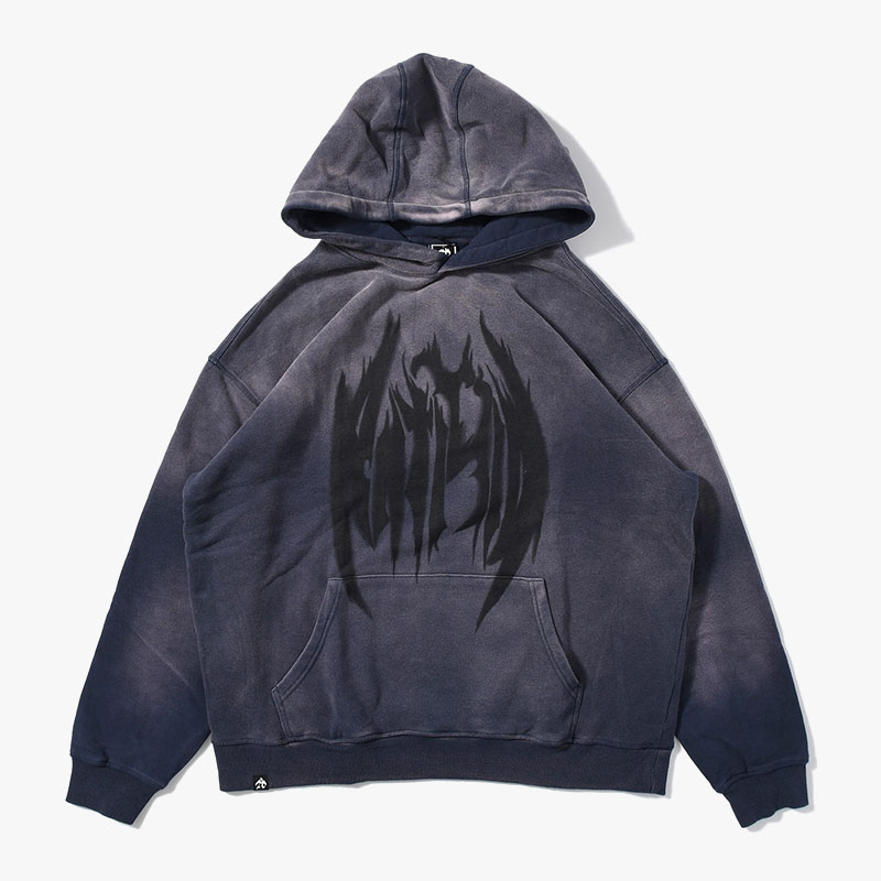 PIGMENT LOGO HOODIE -NAVY-