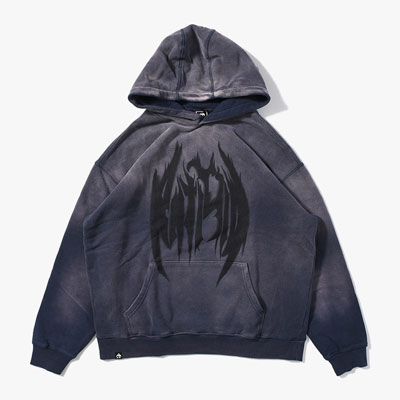 PIGMENT LOGO HOODIE -NAVY-