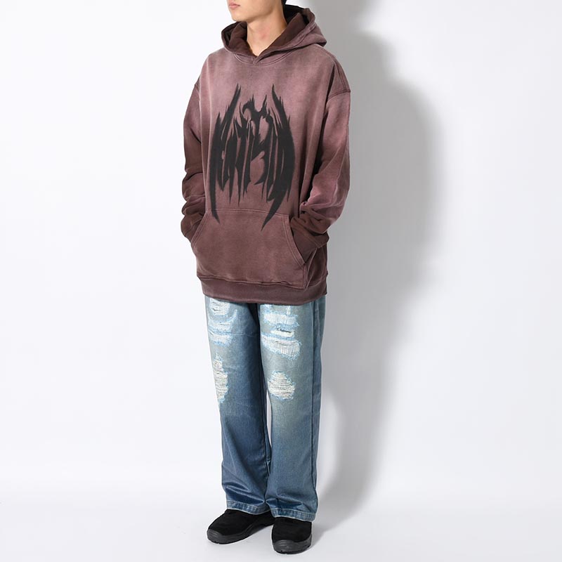 PIGMENT LOGO HOODIE -PURPLE-