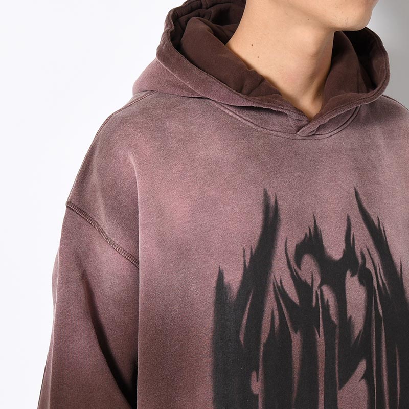 PIGMENT LOGO HOODIE -PURPLE-