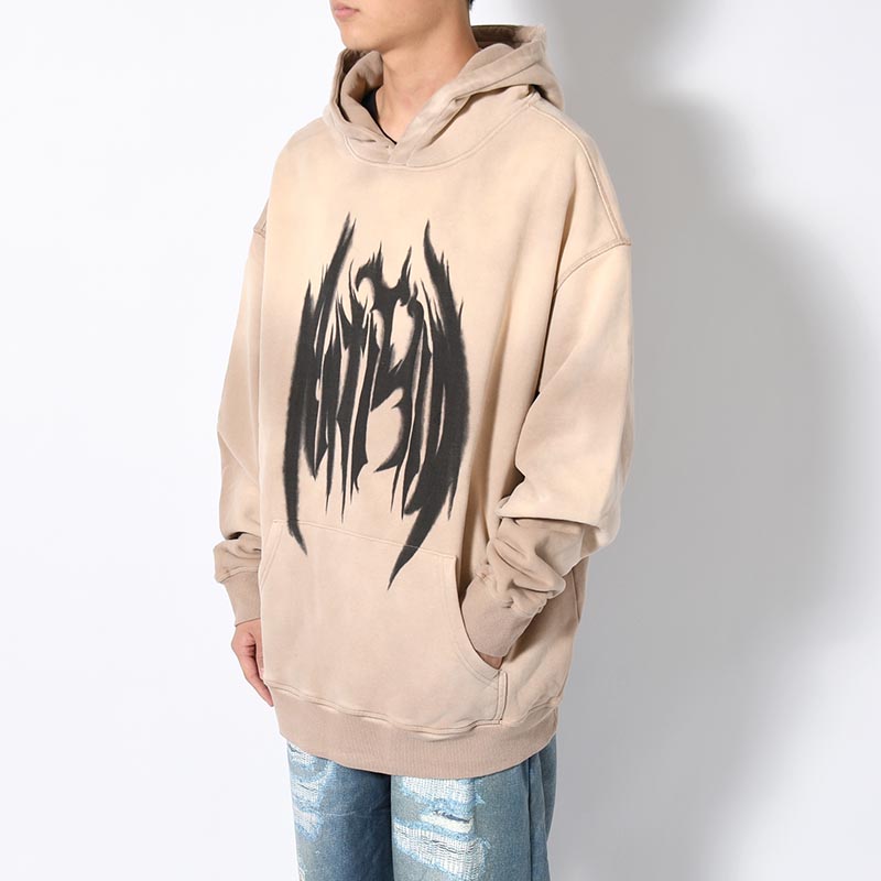 PIGMENT LOGO HOODIE -BEIGE-