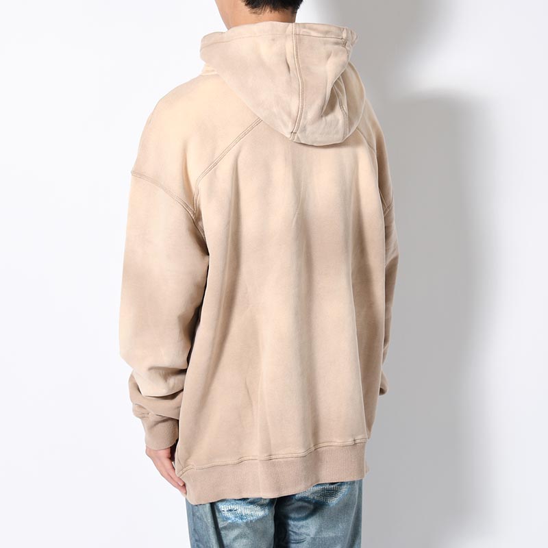 PIGMENT LOGO HOODIE -BEIGE-