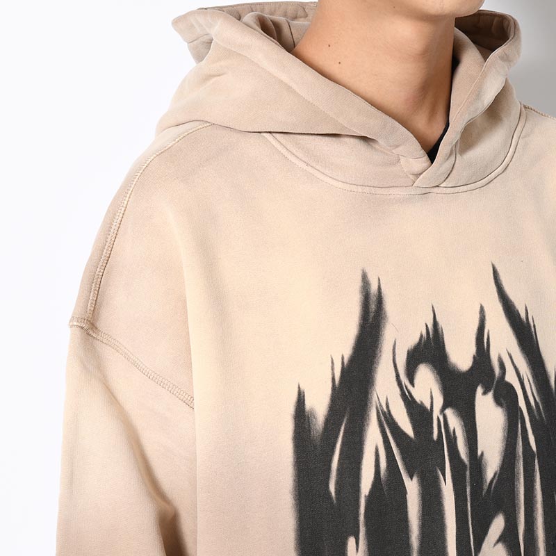 PIGMENT LOGO HOODIE -BEIGE-