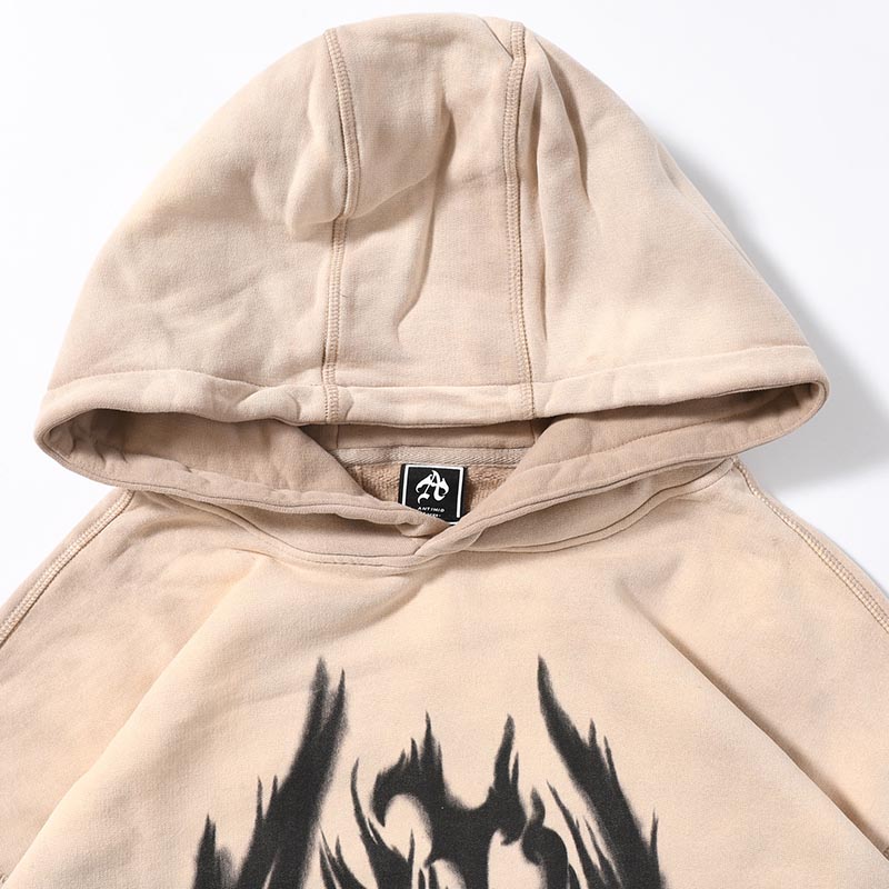 PIGMENT LOGO HOODIE -BEIGE-