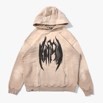 PIGMENT LOGO HOODIE -BEIGE-