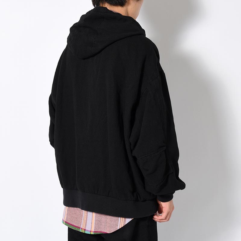 HOODIE BLOUSON -BLACK-