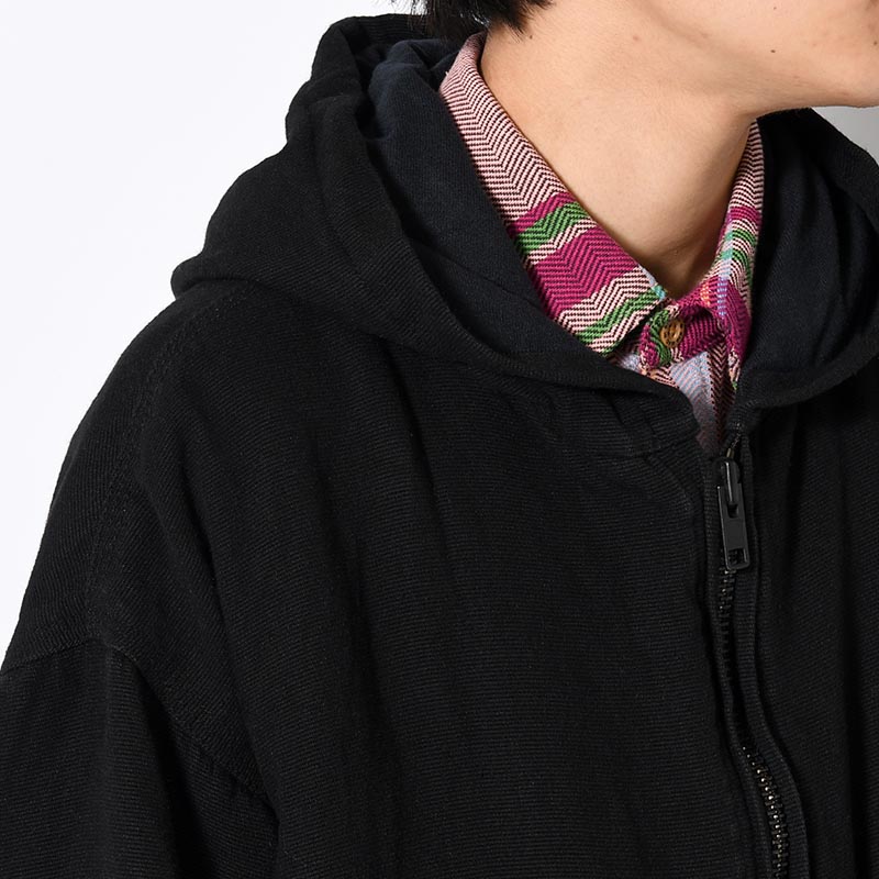 HOODIE BLOUSON -BLACK-