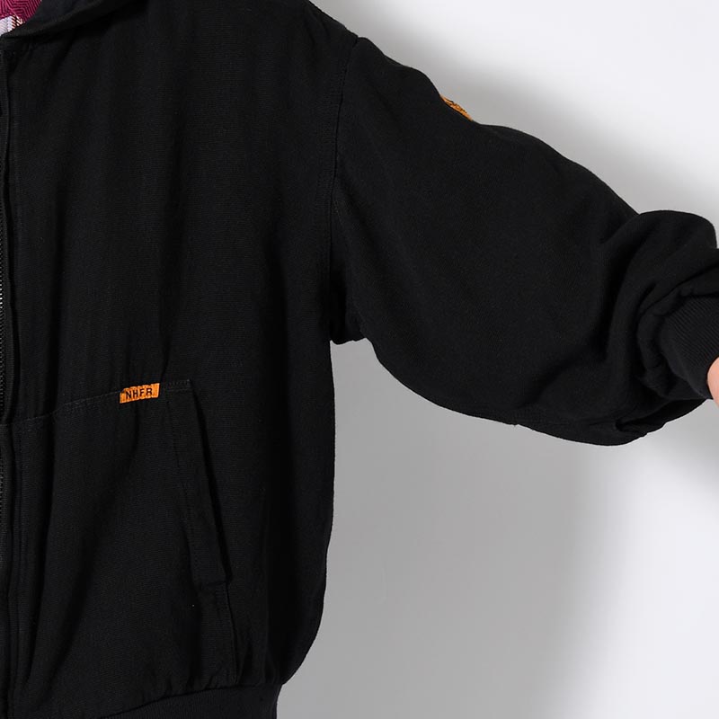 HOODIE BLOUSON -BLACK-