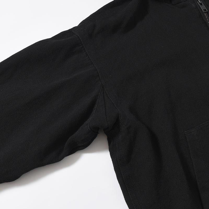 HOODIE BLOUSON -BLACK-