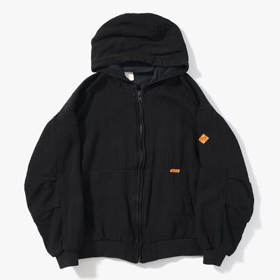 HOODIE BLOUSON -BLACK-