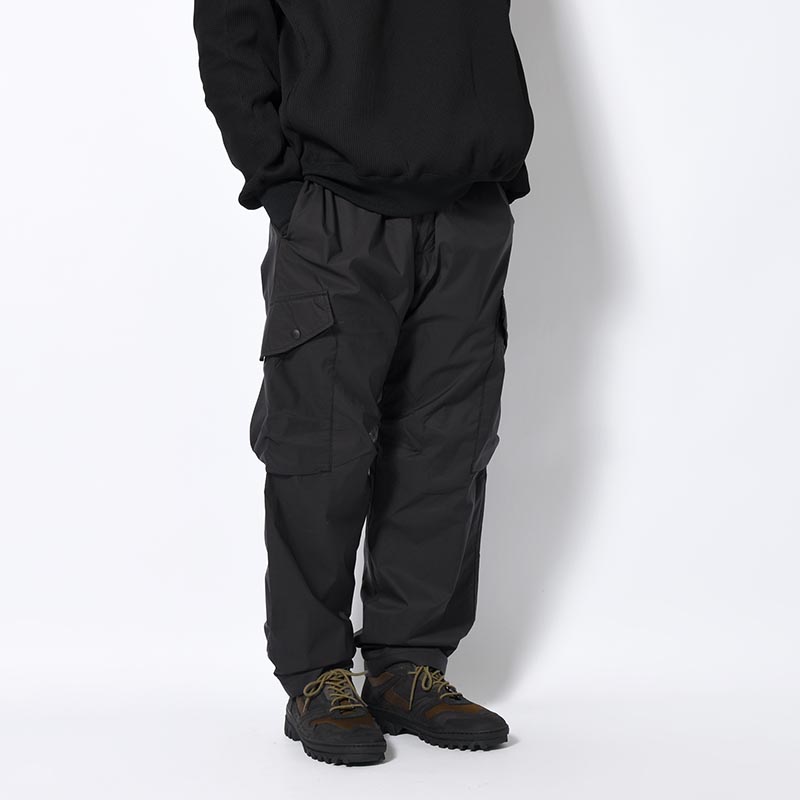 SIDE POCKET PANTS -BLACK-