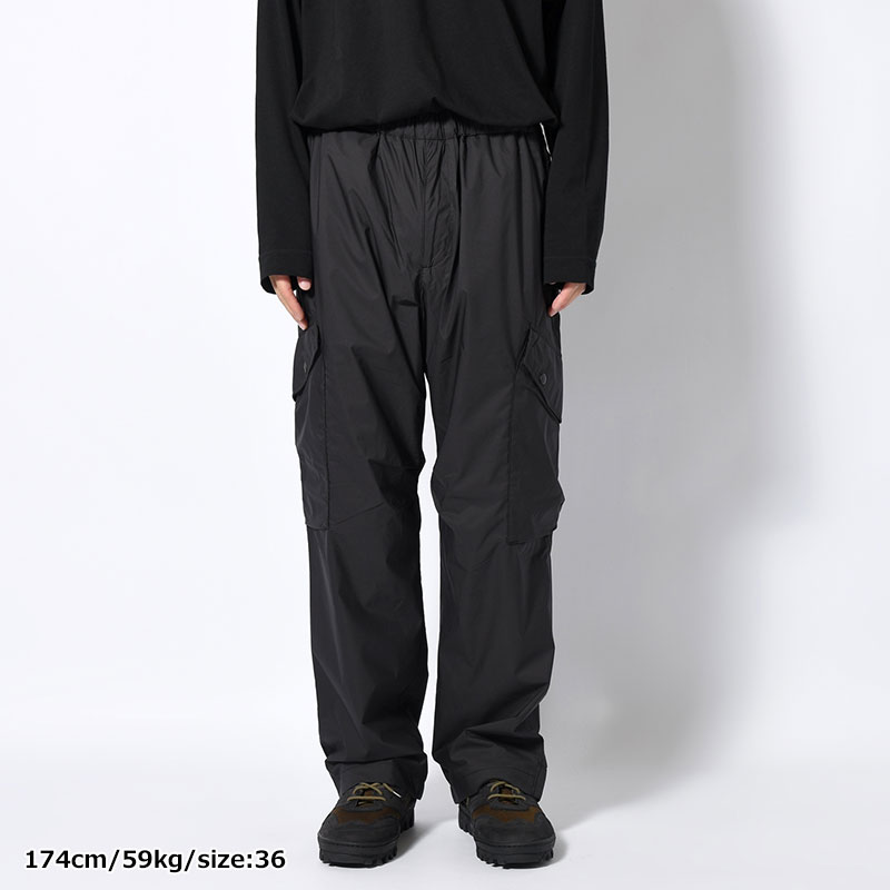 SIDE POCKET PANTS -BLACK-