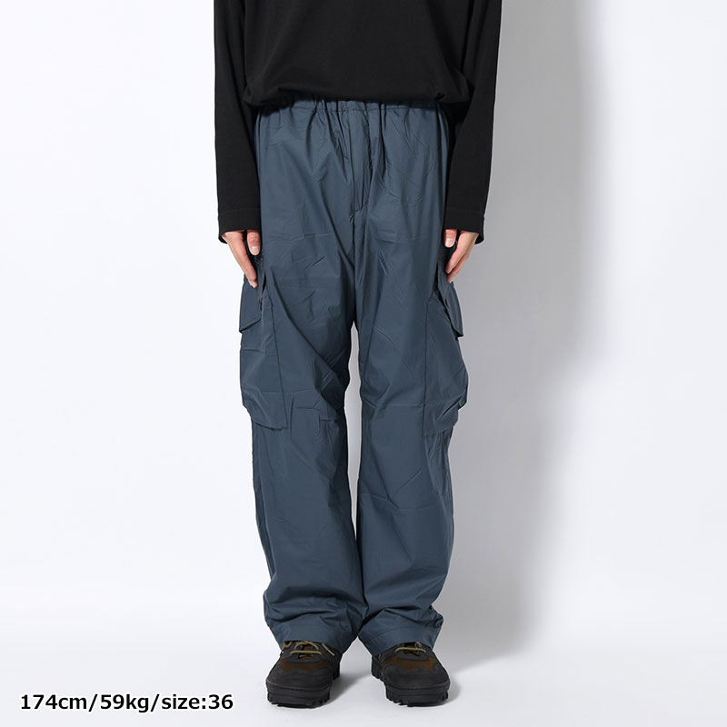 SIDE POCKET PANTS -BLUE GRAY-