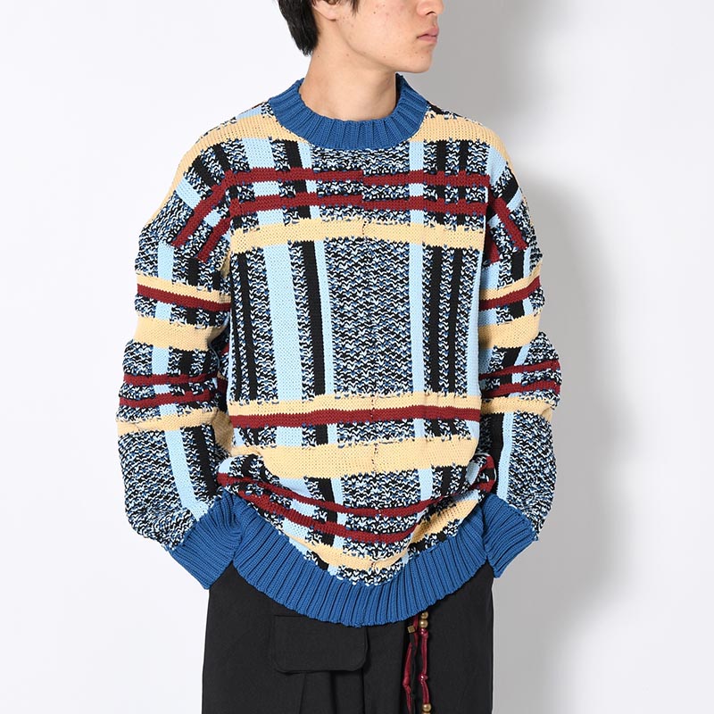 KNIT -BLUE-