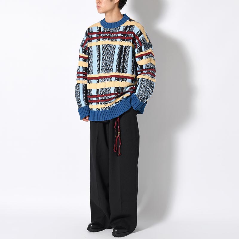 KNIT -BLUE-