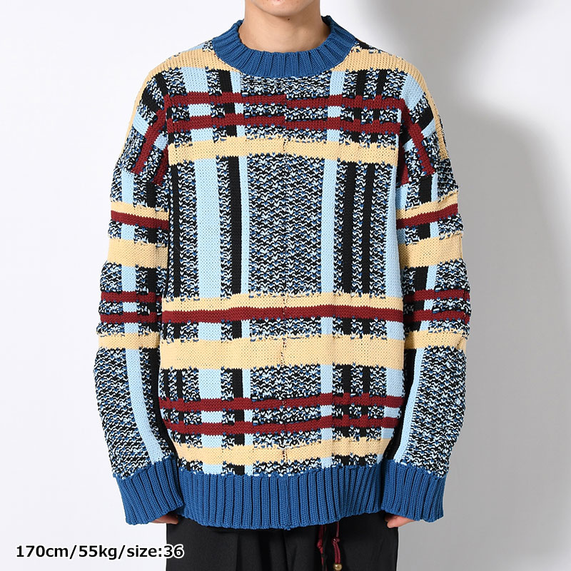 KNIT -BLUE-