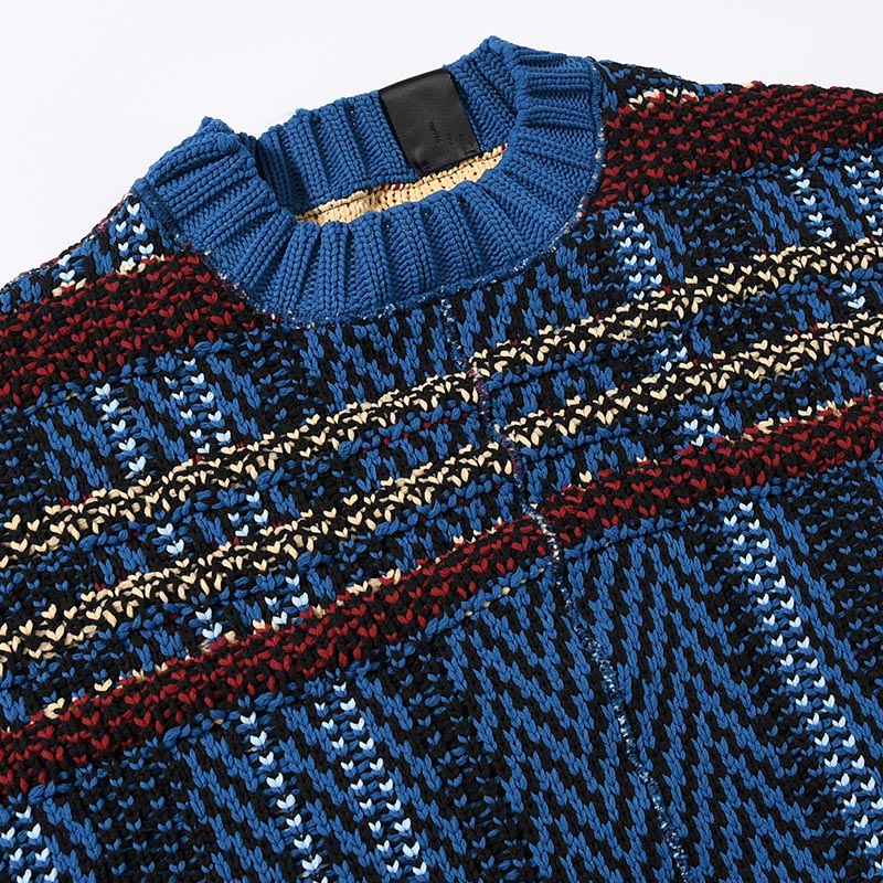 KNIT -BLUE-