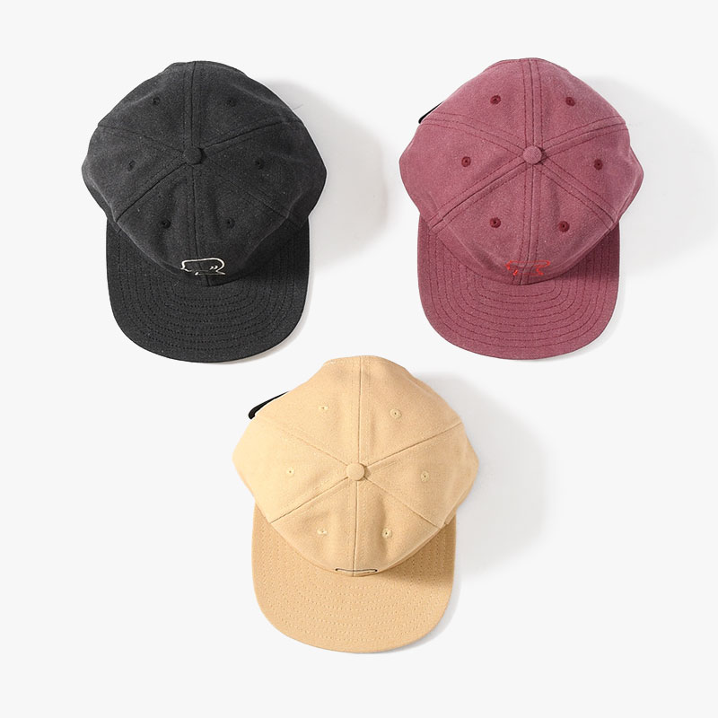 WASHED TWILL LOGOHAED HAT -3.COLOR-