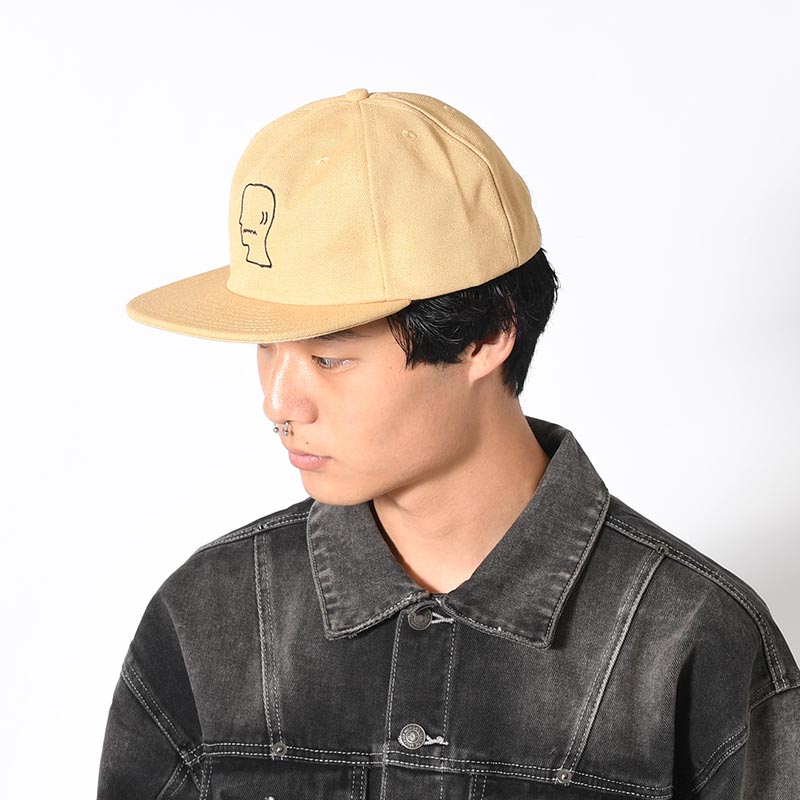 WASHED TWILL LOGOHAED HAT -3.COLOR-