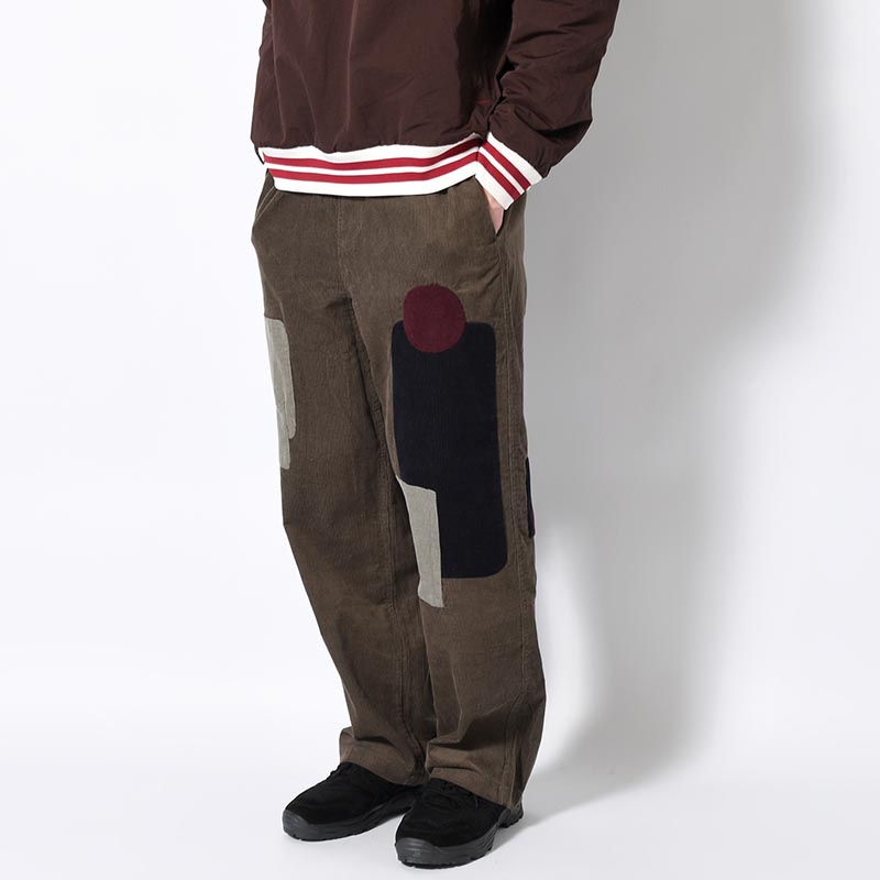 PATCHWORK CORD CLIMBER PANTS -ASPHALT-