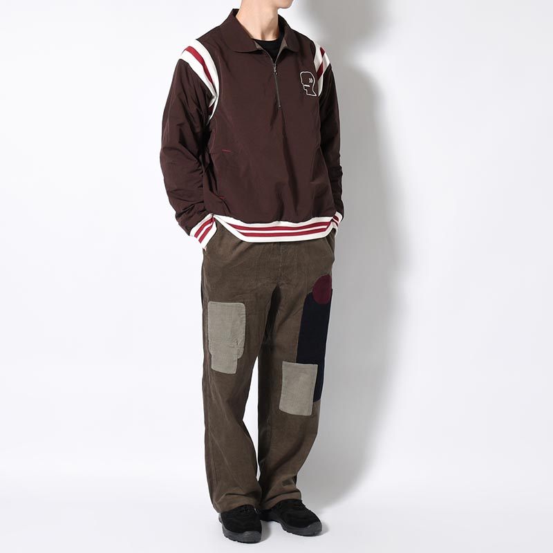 PATCHWORK CORD CLIMBER PANTS -ASPHALT-