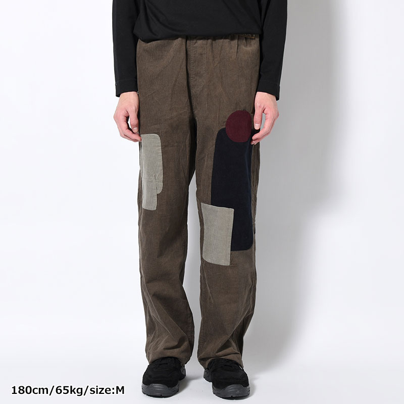 PATCHWORK CORD CLIMBER PANTS -ASPHALT-