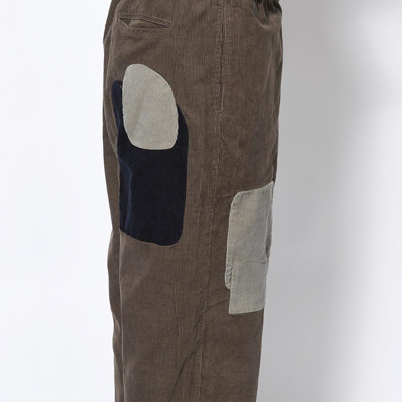 PATCHWORK CORD CLIMBER PANTS -ASPHALT-