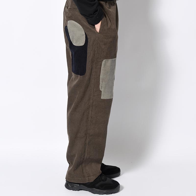 PATCHWORK CORD CLIMBER PANTS -ASPHALT-