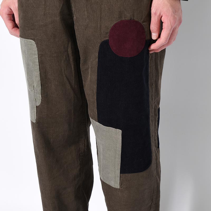 PATCHWORK CORD CLIMBER PANTS -ASPHALT-