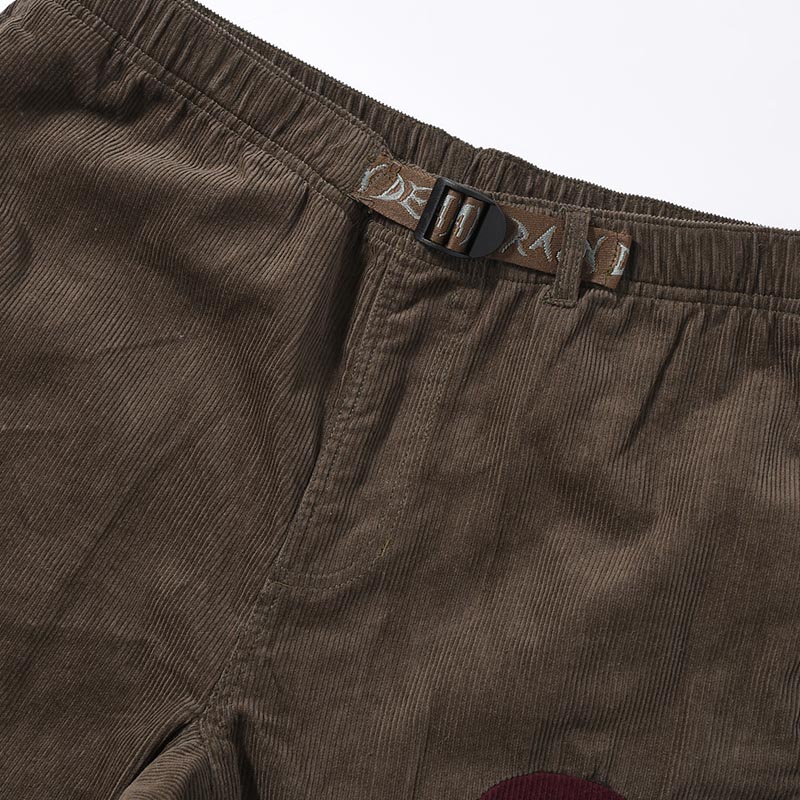 PATCHWORK CORD CLIMBER PANTS -ASPHALT-