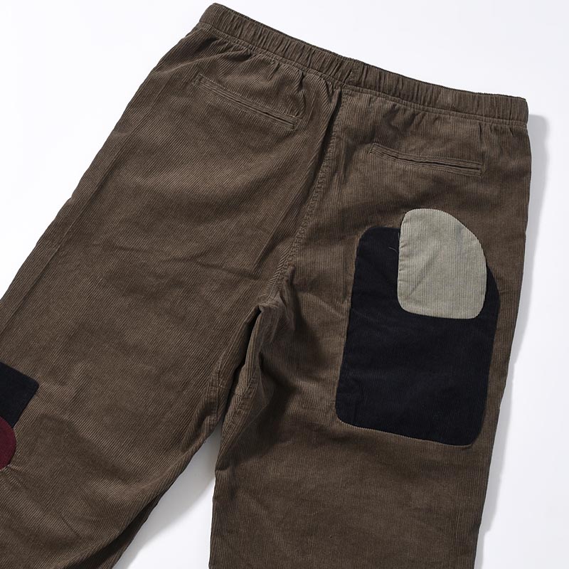 PATCHWORK CORD CLIMBER PANTS -ASPHALT-