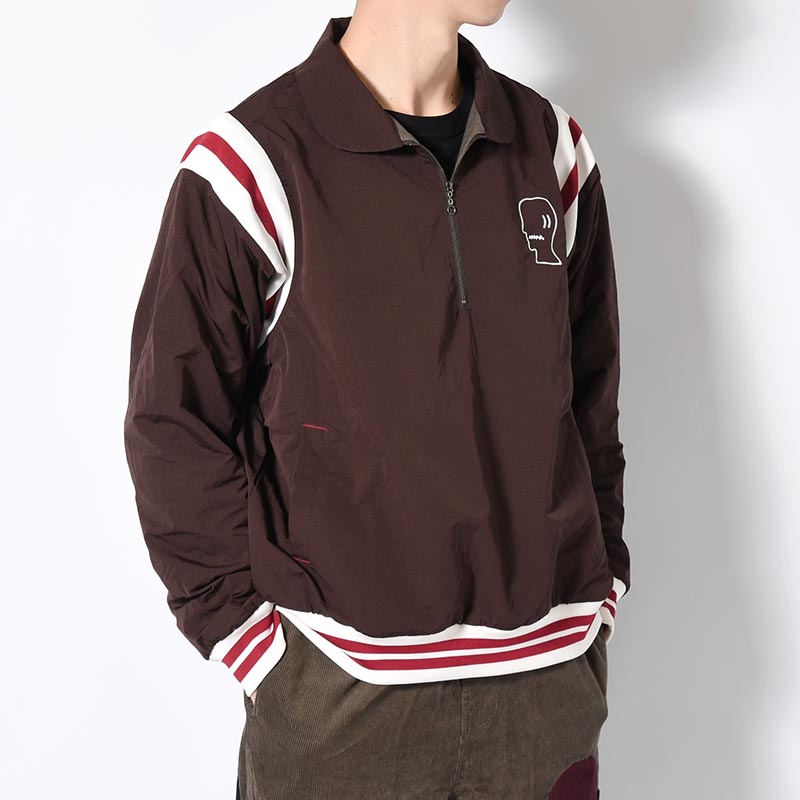 COACHES JACKET -BROWN-