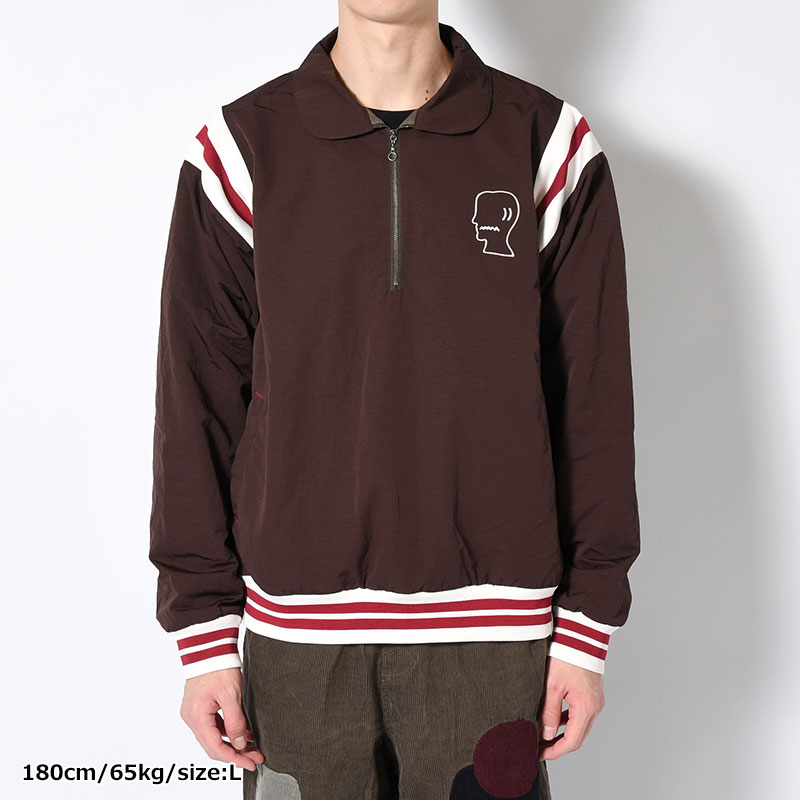 COACHES JACKET -BROWN-