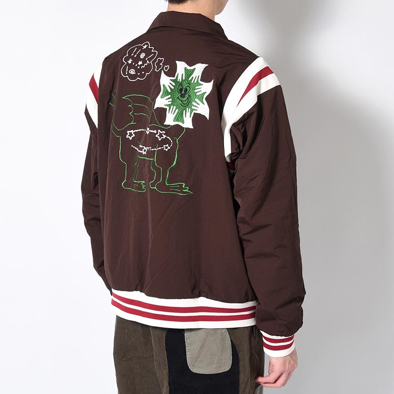 COACHES JACKET -BROWN-